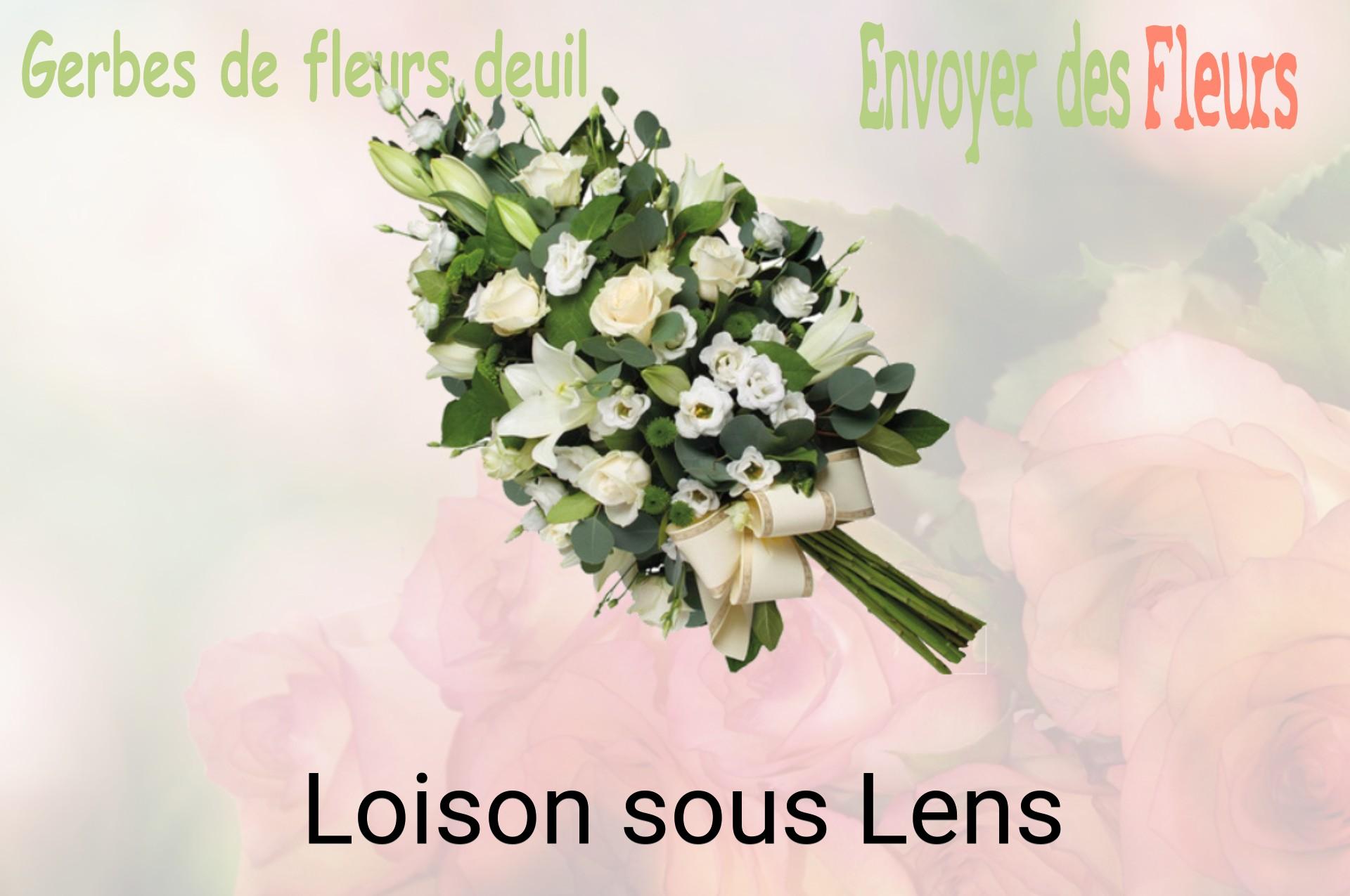 Gerbe de fleurs de deuil livrée à Loison-sous-Lens